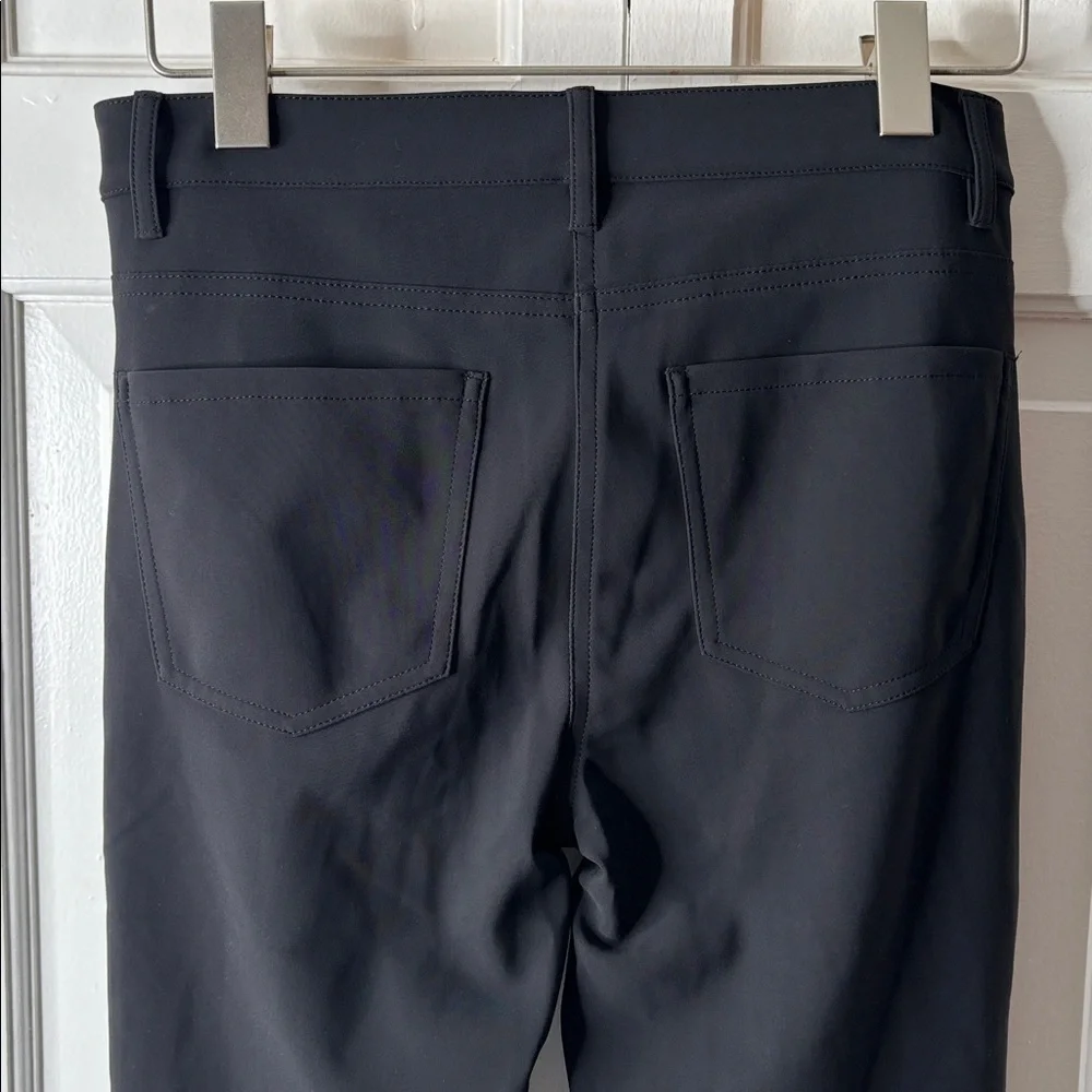 Theory Black Stretch Straight Leg Pants sz2